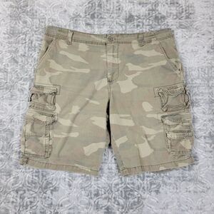 Ocean Pacific OP Cargo Shorts Mens 42 Green Camo Military Utility Skate Surf